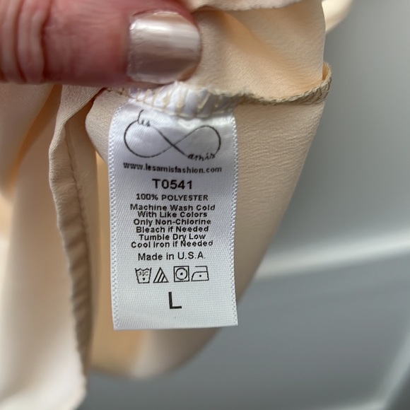 NEW Cream Tie Blouse - Picture 5 of 5